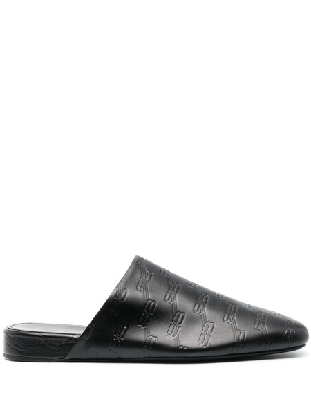 Balenciaga Cosy Bb Leather Slippers