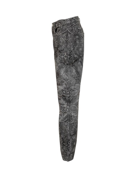 Amiri Bandana Printed Straight Leg Jeans