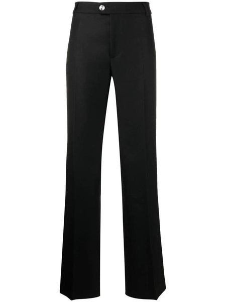 Blumarine Crystal-Button Straight-Trousers