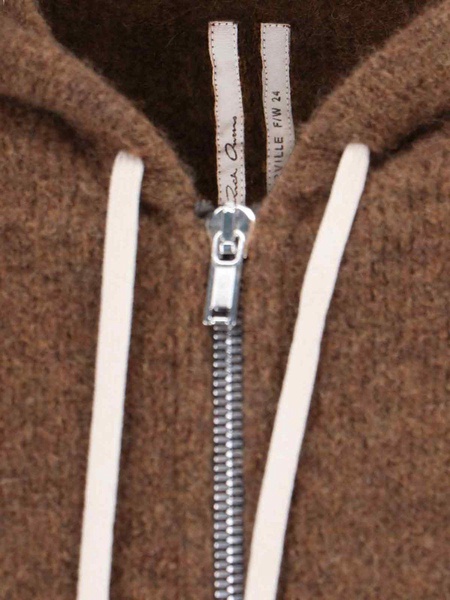 Rick Owens 'Zipped Hoodie Long' Hooded Cardigan