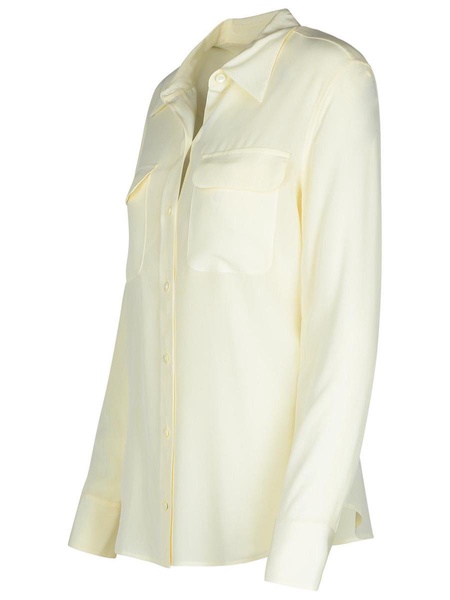 Equipment Cream Silk Shirt