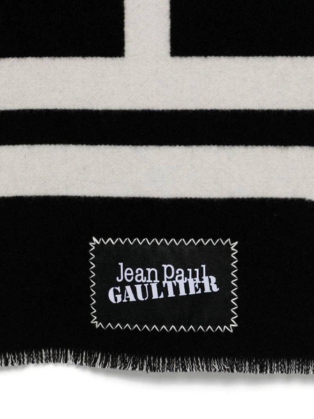 WOOL SCARF WITH "JEAN PAUL GAULTIER" LOGO