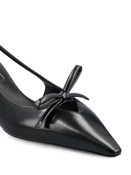 Miu Miu Bow-Detailed Slingback Pumps