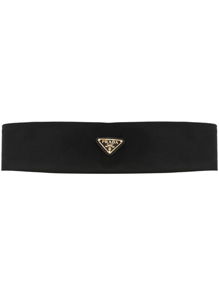 Prada Gold Logo Hairband