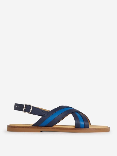 Bally Two-Tone Leather Sandals