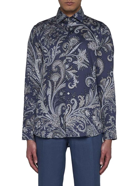 Paisley Shirt, Blouse Blue