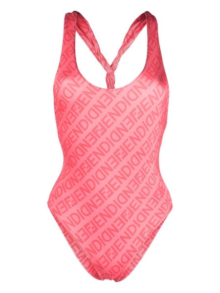 Fendi One Piece Swimsuit With Ff Monogram