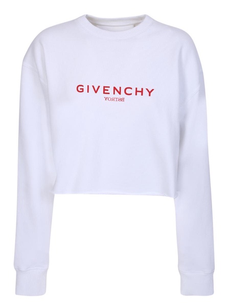 Givenchy Logo Printed Cropped Sweatshirt