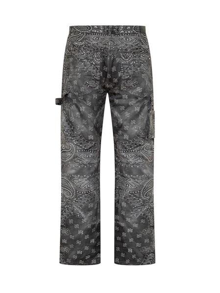 Amiri Bandana Printed Straight Leg Jeans