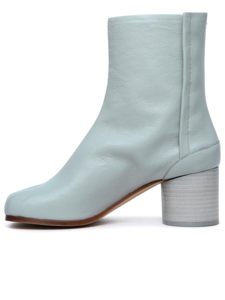 'tabi' Green Anise Leather Ankle Boots