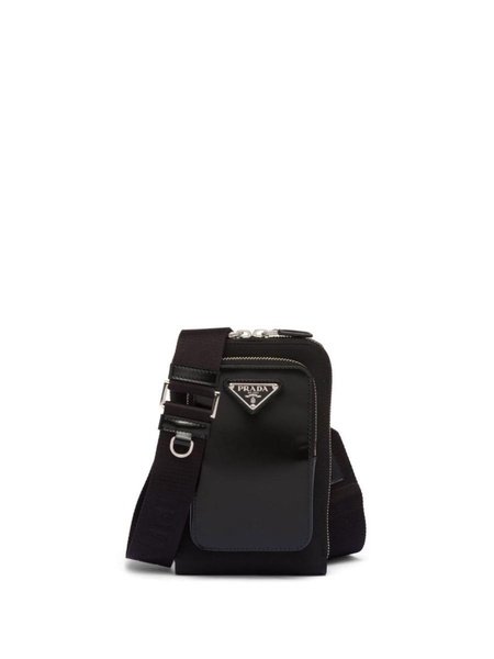 Prada Triangle-Logo Panelled Smartphone Case