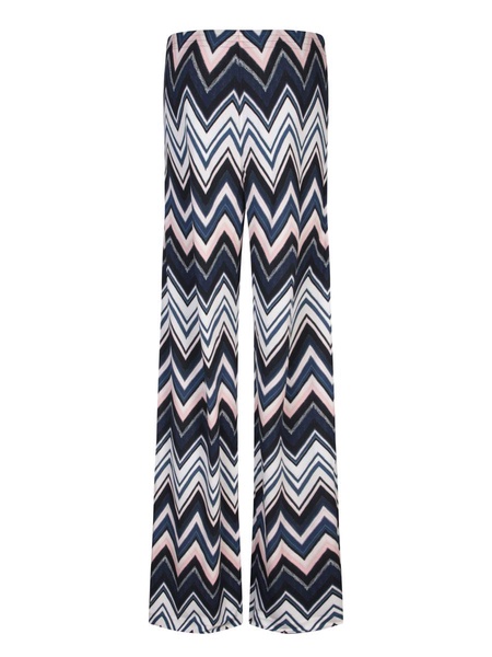 Zig Zag Print Blue/white Trousers