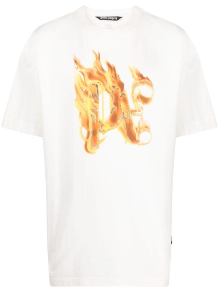 Palm Angels Burning Pa-Print T-Shirt