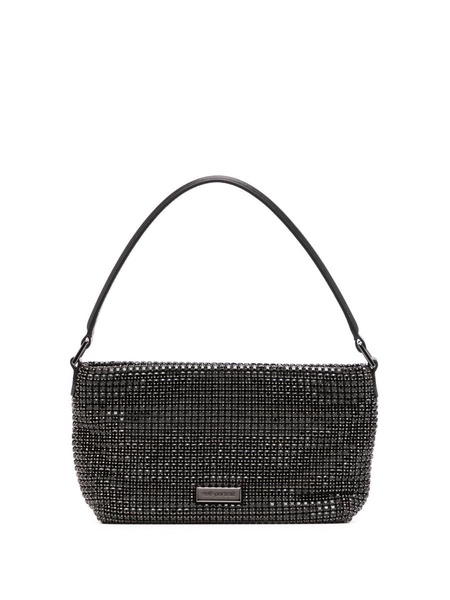 Silver Diamante Small Hobo Bag - B Black / UNICA