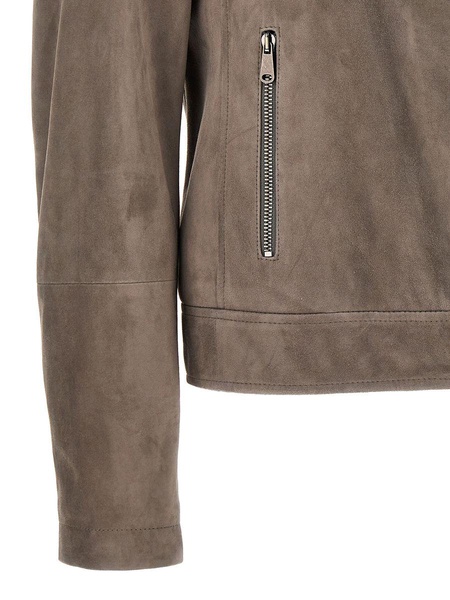 Brunello Cucinelli Biker Zipped Jacket