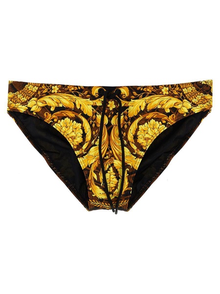 Versace 'Baroccodile' Swim Briefs