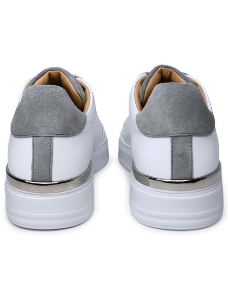 Philipp Plein White Leather Sneakers