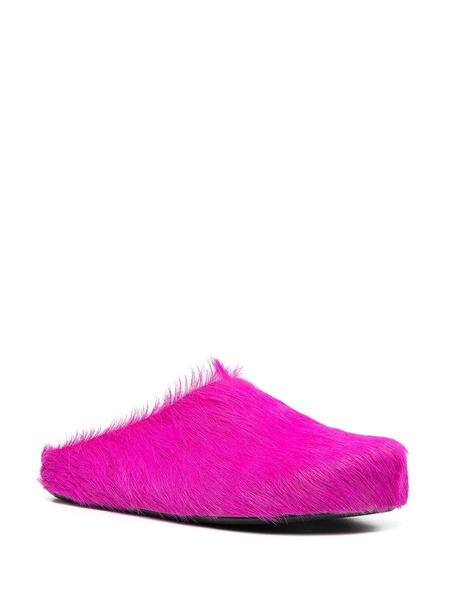 Fussbet Sabot calf-hair slippers