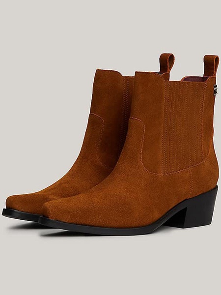 Tommy Hilfiger Suede Cowboy Boot Shoes