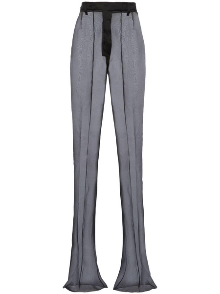 Prada Semi-Sheer Flared Trousers