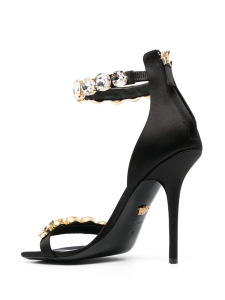 110mm crystal-embellished satin sandals