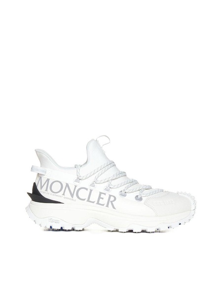 Moncler Woman White Fabric And Rubber Trailgrip Lite2 Sneakers