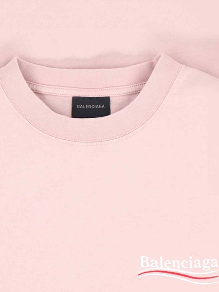 BALENCIAGA Pink Political Campaign T-Shirt for Women - SS24 Collection