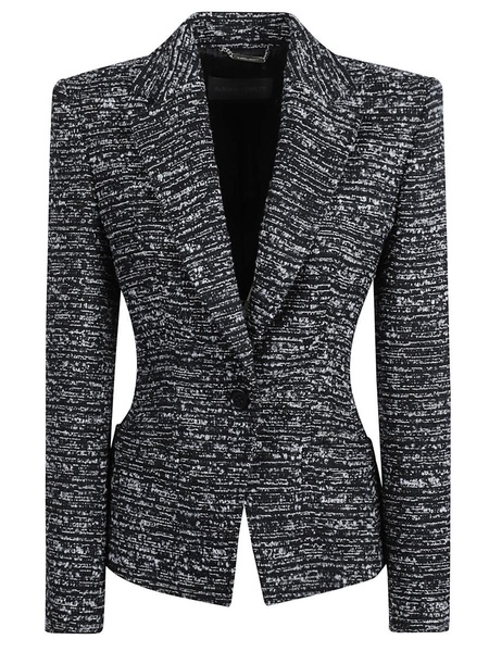 single-breasted tweed blazer