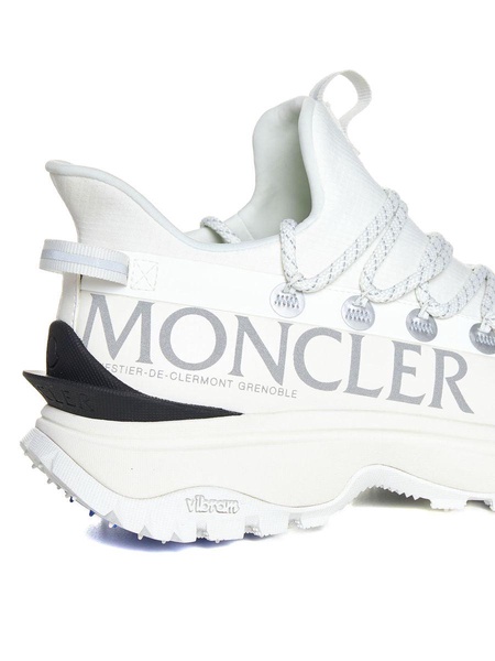 Moncler Woman White Fabric And Rubber Trailgrip Lite2 Sneakers