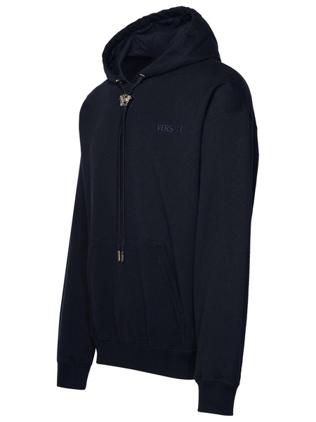 Versace 'La Medusa' Navy Cotton Sweatshirt