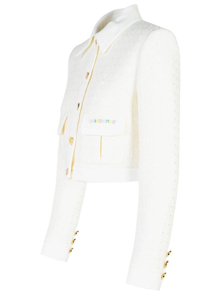 Casablanca White Cotton Blend Jacket