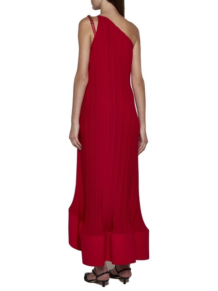 Lanvin Long Pleated Dress