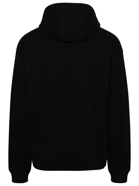 Versace Black Cotton Sweatshirt Man