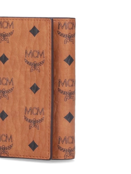 MCM All-Over Logo Printed Key Wallet