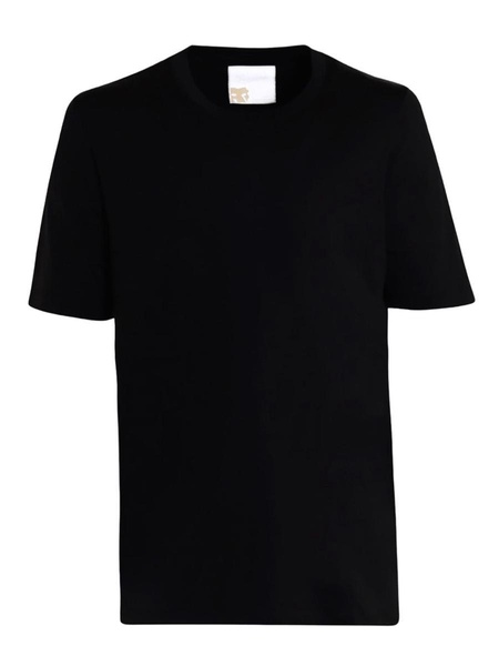 Marco Pescarolo Short-Sleeved T-Shirt In Black Silk Blend