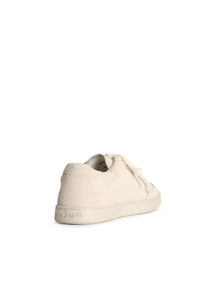 Palm Angels 'New Palm' White Suede Sneakers Man