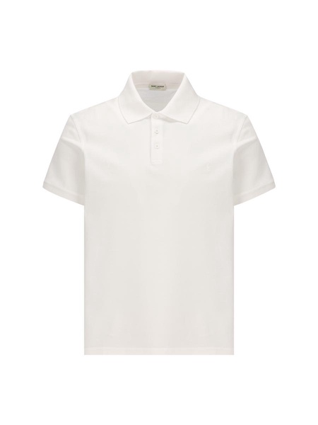 Buttoned Short-sleeved Polo Shirt