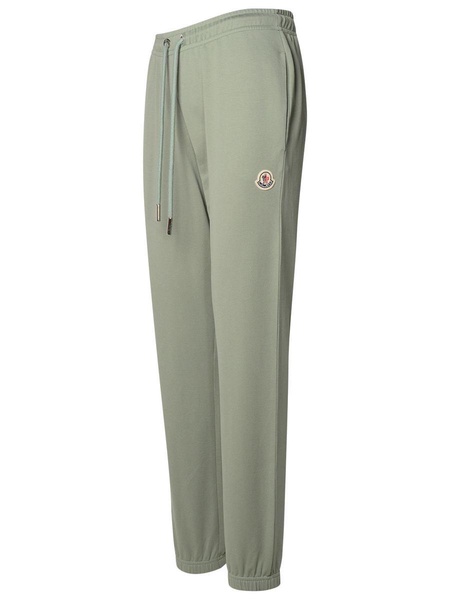 Moncler Green Cotton Track Pants