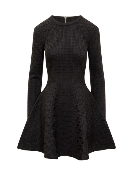 Givenchy Monogrammed Long-Sleeved Dress