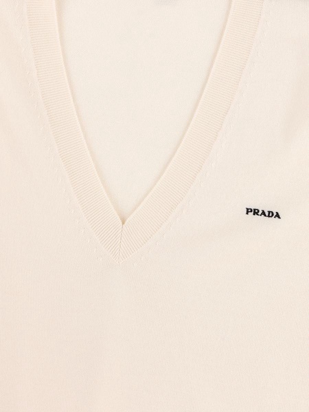 Prada Long-Sleeved V-Neck Jumper