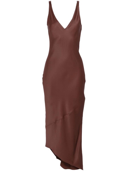 JW Anderson V-Neck Satin Midi Dress