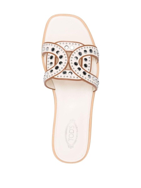 Tod'S Leather Flat Sandals