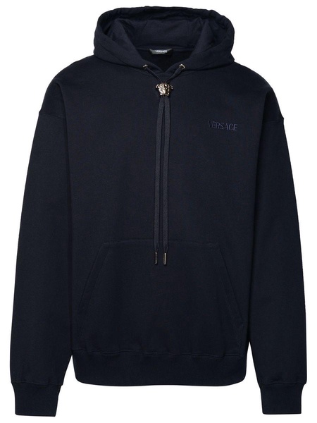 Versace 'La Medusa' Navy Cotton Sweatshirt