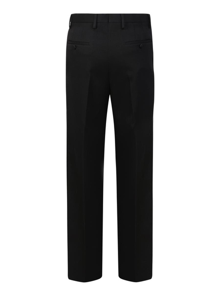 Lanvin Straight-Leg Satin Panelled Trousers