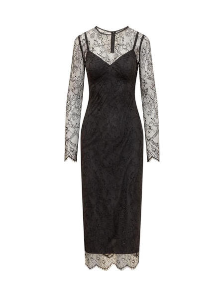 Dolce & Gabbana Lace-Detailed Midi Dress