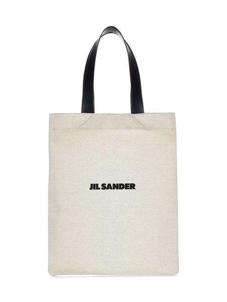 large logo print tote bag