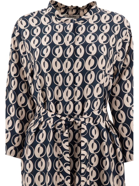 'S Max Mara "Timesilk" Printed Silk Dress