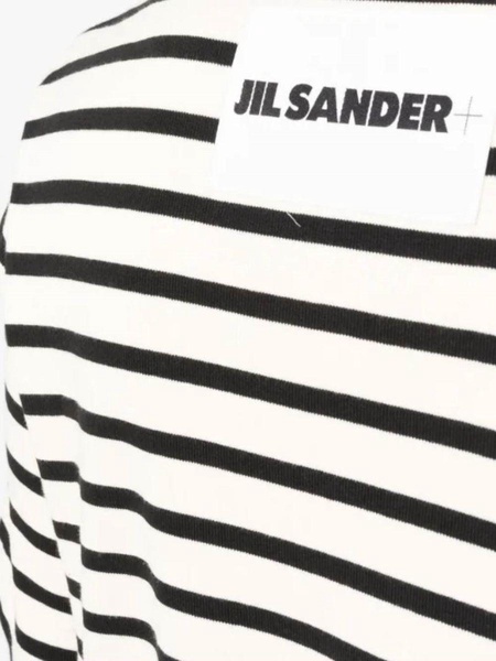 Jil Sander Plus Striped Cotton T Shirt