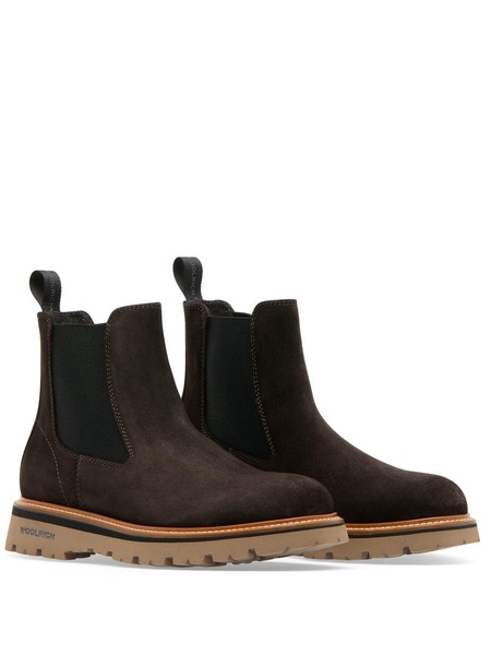 Suede calf leather Chelsea boots