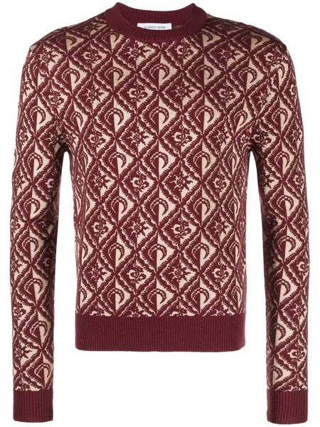 Moon Diamant jacquard wool-blend jumper